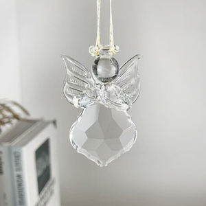 Small Cute <b>Crystal</b> Glass Angel Ornament Christmas <b>Tree</b> Decoration <b>Crystal</b> Christmas Gifts - Product Image 2