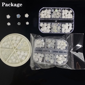GREENKEM <span class=keywords><strong>2022</strong></span> Kawaii Flores Mixtas <span class=keywords><strong>de</strong></span> Color Blanco Mini Resina 3D Flores Acrílicas Decoración <span class=keywords><strong>de</strong></span> <span class=keywords><strong>Uñas</strong></span> Dijes para <span class=keywords><strong>Uñas</strong></span> - Product Image 5