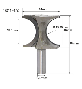 <span class=keywords><strong>Fraise</strong></span> à rainurer ronde pour le travail du bois CNC L-N152-1 / <span class=keywords><strong>Fraise</strong></span> à chanfreiner <span class=keywords><strong>demi</strong></span>-ronde / <span class=keywords><strong>Fraise</strong></span> à chanfreiner droite de type doigt - Product Image 3