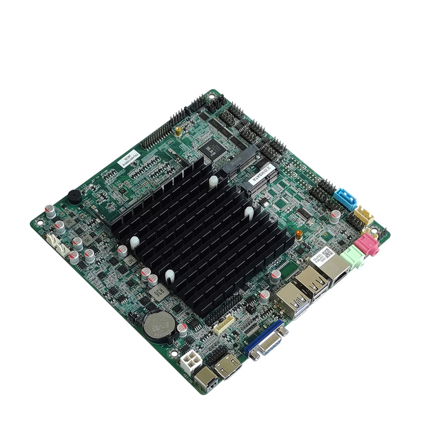 Motherboard with Cpu and Ram X86 Mini Itx Motherboard  J4125 J6412 Cpu Fanless DDR4  HD-MI VGA LVDS/EDP Low Power Consumption