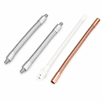 Support flexible en métal OEM sur mesure, bras col de cygne, tube serpentin à maintien de forme pour ventilateur de cou et lampe de table