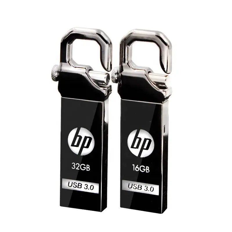 Portable Metal Usb 3.0 Flash Drive Custom Logo USB Stick Key Pen Drive 16GB 32GB 64GB 8GB Memory Stick For HP