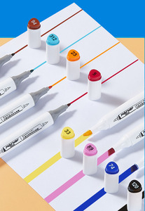 Secolorart Bút Đánh Dấu biểu tượng tùy chỉnh chất lượng tốt 80 màu sắc rượu dựa trên đôi lời khuyên vĩnh viễn Bút Đánh Dấu cho vẽ - Product Image 3