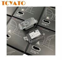Projecteur de logo LED HD TCYATO, lumière de projection à quatre anneaux pour porte de voiture, lumière de bienvenue LED pour porte de voiture