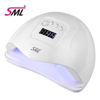 Lampe UV LED SML pour ongles avec panneau à boutons surélevé, affichage numérique, modes de minuterie multiples, lumière de durcissement rapide du gel pour salon de manucure et manucure à domicile