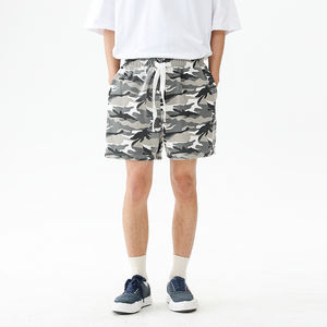 Shorts mi-longs imprimés <span class=keywords><strong>camouflage</strong></span> style rétro américain pour hommes et femmes, décontractés, amples, sportifs, 100% coton, élastiques, vêtements de travail - Product Image 5