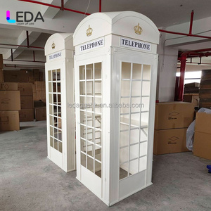 LEDA Cabine téléphonique de mariage moderne en métal avec support de livre d'or audio/vidéo – Couleur personnalisable pour la décoration d'événements - Product Image 3