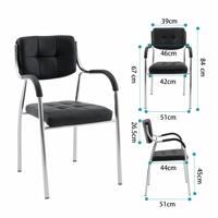 Chaise de conférence empilable en cuir rembourrée de qualité supérieure, design moderne, pour salle de réunion, église, usage intensif, approvisionnement en gros/projet