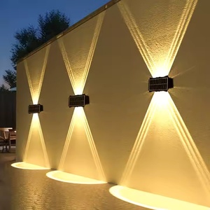 Lampe murale solaire extérieure, éclairage paysager, éclairage mural lumineux vers le haut et vers le bas, étanche IP65, lampes de <span class=keywords><strong>jardin</strong></span> pour <span class=keywords><strong>jardin</strong></span> et cour - Product Image 1
