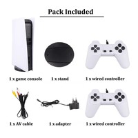 Console de Jeu Rétro Transfrontalière GS5-300A Sans Fil 2.4G pour Console de Jeu TV P5 avec 620 Jeux Universels 8-Bit, Prise EU & US