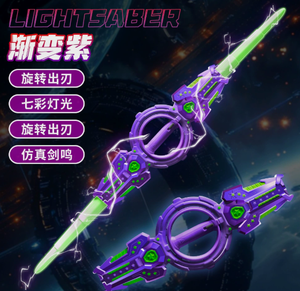 <span class=keywords><strong>Sabre</strong></span> laser télescopique à double tête Luckykoo avec lumières LED, jouet sûr pour enfants, épée de combat pour garçons - Product Image 2