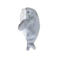Mode stockage papeterie petites filles belle école dessin animé en peluche en forme de requin PP coton crayon sac