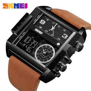 Montre de luxe surdimensionnée de qualité SKMEI 1391, montre-bracelet pour homme, montres à quartz électroniques, chronographe pour homme - Product Image 4