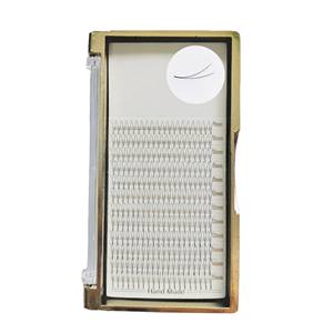 Cils synthétiques de haute qualité faits à la main 2D/12 lignes, qui brillent dans le noir, doux, lisses, application facile de la colle, nom de marque personnalisable - Product Image 3