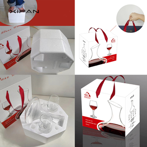Set di Decanter e Bicchieri per <span class=keywords><strong>Vino</strong></span> Rosso di Lusso, Decanter in Cristallo Fatto a Mano di Alta Gamma, Confezione Regalo, Sconti per Acquisti all'Ingrosso per Regali Aziendali - Product Image 2