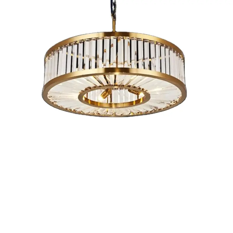 Modern Lantern Gold Pendant Light For High Ceil Style Decoration Chandeliers Crystal Pendant Track Light