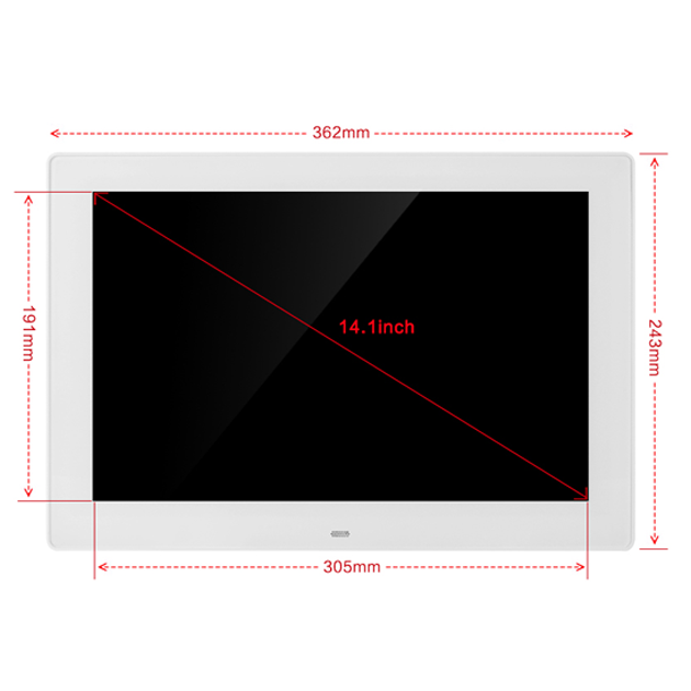 Оптовая продажа, лучшая белая цифровая фоторамка 1280x800 на базе android, sd, usb, full hd, цифровая фоторамка