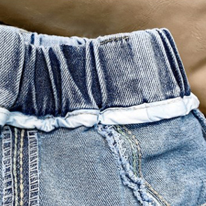 Pantalones Vaqueros de Mezclilla para Niñas, Corte Recto Informal, Lavado, Ajustado - Product Image 6