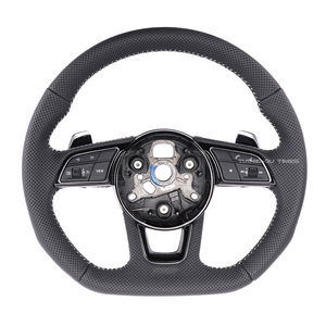 Volant Audi personnalisé en cuir pleine fleur B8 pour Audi A3 S3 RS3 A4L A5 S5 RS5 A6L A7 S7 RS7 Q2L Q3 Q5 Q5L Q7 - Product Image 3