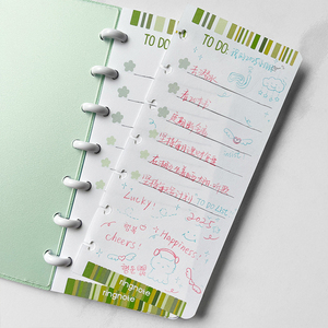 Meilleure vente petit disque en cuir lié B6/A6 planificateur budgétaire comme budget <span class=keywords><strong>de</strong></span> <span class=keywords><strong>vie</strong></span> esthétique/<span class=keywords><strong>Agenda</strong></span>/organisateur - Product Image 4