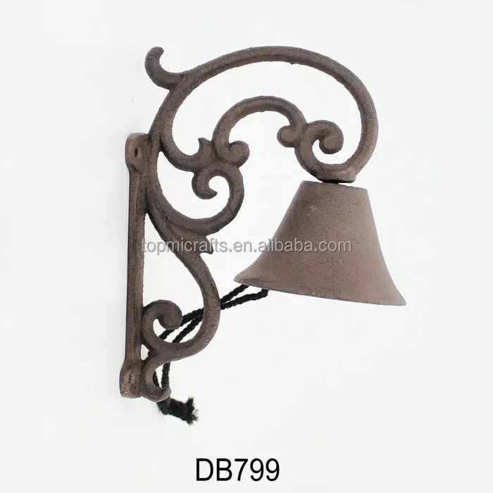 Venta al por mayor Vintage Personalización de hierro fundido Moose Door Bell Crafts