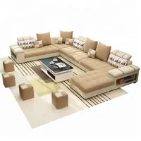 जहाज के लिए तैयार कमरे में रहने वाले सोफे और कपड़े सोफे बिस्तर शाही सोफा सेट 7 सीटों वाले कमरे में रहने वाले फर्नीचर डिजाइन