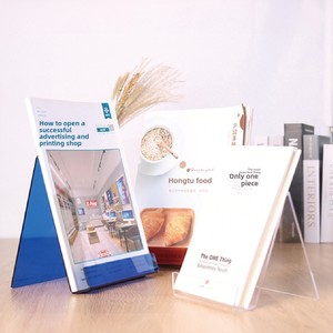 Support de présentation de livres en acrylique transparent pour bureau, pour livres A4/A5/A6, vente directe d'usine, sur mesure, best-seller - Product Image 5