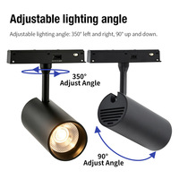 Spot LED magnétique moderne 48V intelligent Tuya Wifi dimmable COB Ra90 en aluminium linéaire encastré pour plafond commercial