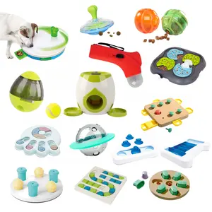 Pawise Interactive Pets Training Toys Leakage Food Puzzle Spinner Treats Dispenser Ball Launcher Slow Feeder For Dogs And Cats