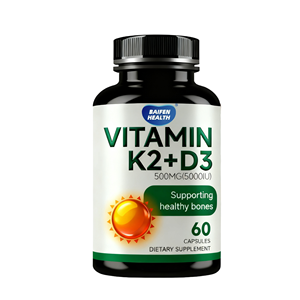 Integratore per la Salute degli Adulti OEM, Capsule Vegane di Vitamina <span class=keywords><strong>D3</strong></span>+<span class=keywords><strong>K2</strong></span> MK7, 5000UI di Vitamina <span class=keywords><strong>D3</strong></span> e <span class=keywords><strong>K2</strong></span> per il Supporto Immunitario, <span class=keywords><strong>60</strong></span> Capsule/Flacone - Product Image 3