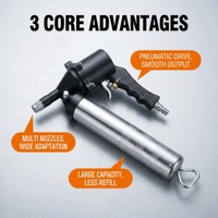 Pistola de Engrase Neumática de Gran Capacidad al por Mayor con Múltiples Boquillas, Juego de Herramientas Manuales para Lubricación de Maquinaria Automotriz