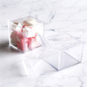 2,36 pulgadas cubo caja de plástico transparente favor caja de acrílico de San Valentín, caja de dulces - Product Image 6