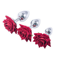 SM adulte amusant Rose fleur petit Plug Anal mamelon pince ensemble augmenter l'intérêt arrière-cour fournitures accessoires formation godemichet Anal jouets sexuels