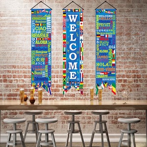Banderas <span class=keywords><strong>de</strong></span> Boda Rojas con Doble Símbolo <span class=keywords><strong>de</strong></span> Felicidad para Decoración <span class=keywords><strong>de</strong></span> Puerta en Recepciones - Product Image 1