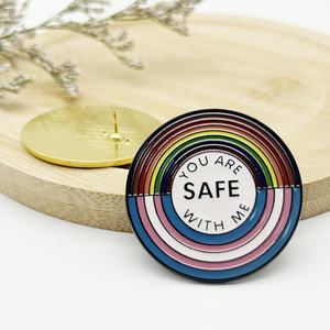 Logo kustom logam lucu lencana perhiasan hadiah medis siswa pelangi bros kerah Pin Enamel untuk ransel topi dekorasi - Product Image 2