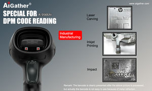 A basso contrasto incisioni punzonatura a getto d'inchiostro impatto QR matrice dati DPM lettura codice a barre macchina Scanner - Product Image 5