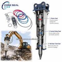 Kit de joints d'étanchéité pour marteau hydraulique de pelle excavatrice HB4200 HBC1100 HBC1700 - Pièces de rechange pour robot de démolition - Hydraulique