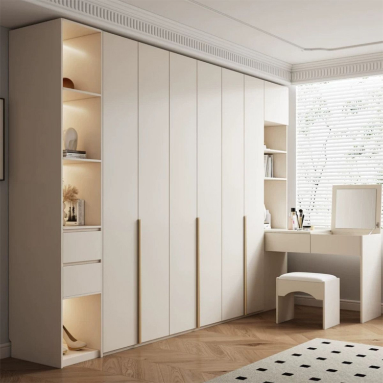 white christmas dresses Luxurious L Shape Wardrobe with Dressing Table and Storage wardrobe theatre  bristol main image 1