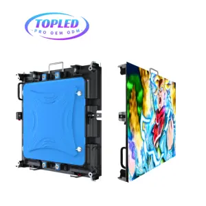 TOPLED bus p3 screen panel digital bar case large small pitch outside traffic top 3d signboard module led display manufacturer