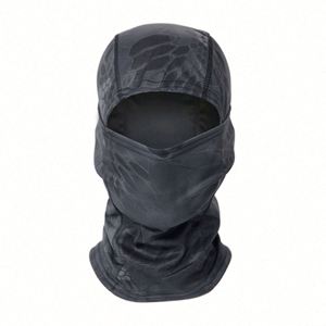 Cagoule personnalisée imprimée motif crâne camouflage, masque intégral à un trou pour moto - Product Image 5