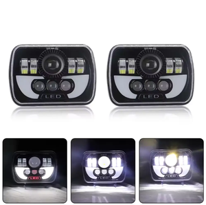 Faro de diodo emisor de luz de coche Rectangular 5*7 de 7 pulgadas, tubo de lente de lámpara todoterreno, tubo de camión, vehículo todoterreno <span class=keywords><strong>Cherokee</strong></span> - Product Image 2