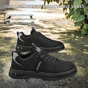 Calzado Deportivo de Malla Transpirable y Ligero para Hombre, con Cordones, Antideslizante, Antiolor, con Estampado, para Primavera/Otoño 2026 - Product Image 2
