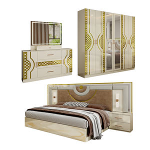 Ensemble complet de meubles de <span class=keywords><strong>chambre</strong></span> à <span class=keywords><strong>coucher</strong></span> de style turc pour adultes, lit king size moderne, <span class=keywords><strong>chambre</strong></span> double, cadre en bois, ensemble de meubles de <span class=keywords><strong>chambre</strong></span> à <span class=keywords><strong>coucher</strong></span> de luxe - Product Image 6