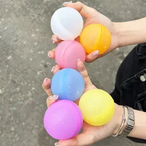 Bolas de juguete de silicona de fábrica, bomba de bolas de agua recargable rápida y fácil mágica, globos de agua reutilizables