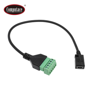 สายอะแดปเตอร์แปลงหัวต่อ Mini USB B ตัวเมีย เป็นบล็อกขั้วต่อแบบสกรู 5 ขา สำหรับเชื่อมต่อข้อมูลคอมพิวเตอร์ สายไฟส่งสัญญาณ สายไฟสำหรับงานโปรเจกต์ - Product Image 2