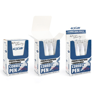 Juego <span class=keywords><strong>de</strong></span> bolígrafos correctores <span class=keywords><strong>de</strong></span> secado rápido Gxin G-F0101, diseño original, 8 ml, suaves, aptos para estudiantes, con punta metálica. - Product Image 5