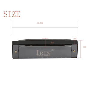 IRIN 10-Hole <span class=keywords><strong>Blues</strong></span> Harmonica 20-Note Instrumento para niños Principiantes Pronunciación cromática Instrumento de juego de aprendizaje fácil - Product Image 6