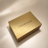 Boîte cadeau pliante de luxe sur mesure, boîte cadeau pliante magnétique avec logo personnalisé, emballage en boîte rigide en papier pour cadeaux haut de gamme