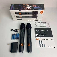 Système de microphone sans fil double J301, microphone UHF à double canal avec réduction de bruit, adapté au chant sur scène
