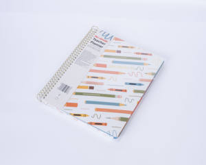 Agenda Planner A4/A5 con Copertina Rigida Personalizzata con Logo e Cucitura in Filo Dorato, Quaderno a Spirale Termico a Fogli Mobili, Agenda per Insegnanti con Penna - Product Image 1